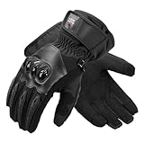 KEMIMOTO Winter Motorradhandschuhe für 0°C~5°C, Winddichte Motorrad Handschuhe mit...