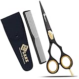 Professionelle Friseurschere, japanische Edelstahl-Salonschere – 16,5 cm – Feinjustierbare...