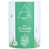 ingenious nature® Laborgeprüfte Bio Chlorella Presslinge - 1000 Presslinge je 500mg - 5 Monats...