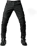 sigaer Motorradhose,Schutzhose,Herren,Motorradjeans,aus atmungsaktivem, verschleißfestem,mit 2 Paar...