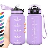 HoneyHolly Trinkflasche 500ml, Auslaufsicher, Wasserflasche BPA-Frei, Motivierende mit...