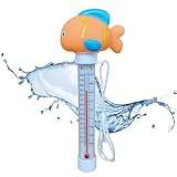 Trochate Schwimmender Poolthermometer - Tierisches Design Badezimmer Thermometer | Leicht Ablesbar &...