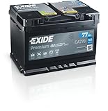 Exide lead acid, EA770 Premium Carbon Boost Autobatterie, Kompatibel mit PKW, 12V 77Ah 760A,...