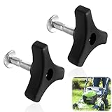 Hugwish 2pcs Universal-Rasenmähergriff Flügelmutter Schraube, Rasenmäher Griff Knöpfe Mutter...