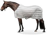Equinate Fliegendecke Guardian mit Kreuzbegurtung und Widerristpolster 135cm Silbergrau -...