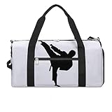 FUCVNPZ Sporttasche für Herren Damen, Rot Wassermelone Turnbeutel, Duffle Bag mit Schuhfach und...