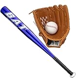 BigTree 25 Zoll 63,5 cm Aluminium-Baseballschläger mit 9 Zoll Softball-Sportschläger-Handschuhen...