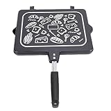 Blaihild Grillpfanne aus Antihaftbeschichtetem Aluminium, Doppelseitig, für...