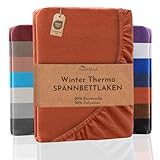 NatureMark Winter Thermo Fleece Spannbettlaken, Spannbetttuch in vielen Farben und Größen Winter...