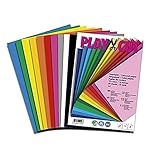 PLAY-CUT Tonpapier A4 (130g/m2) | 50 Bogen Din A4 Papier zum Basteln Drucken | Dickes Bedruckbares...