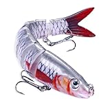 Zander Angelköder, 13.5cm Wobbler Kunstköder Hecht, Hecht-Angelköder Waller Spinn Köder...