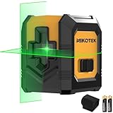 Kreuzlinienlaser, NIKOTEK Laser Wasserwaage (Vertikale/Horizontale Grün Laser, Arbeitsbereich: 15...