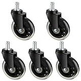 PU Rollen für Bürostühle und Koffer, Stuhlrollen Hartbodenrollen Bürostuhlrollen Universal Eratz...