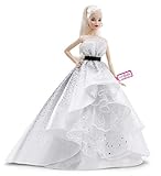 Barbie FXD88 Sammlerpuppe zum 60. Jubiläum, ca. 30 cm groß, blond, mit einem Kleid und einem...