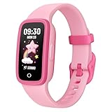 TICTIKY Kinder Fitness Armbanduhr mit AMOLED Bildschirm, Aktivitätstracker ohne Handy, Herzfrequenz...