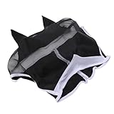 RASTKY Mesh-Pferde-Fliegenmaske, Atmungsaktiv, Reitzubehör für den Sommer, mit Ohren, Abnehmbare,...