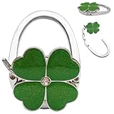 Tisch-Handtaschenhalter: Faltbarer, rutschfester Haken für Handtaschen, Silber-Set in Form eines...