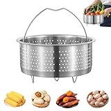 Kozdtiz Dampfgarer Einsatz Edelstahl 304, Dämpfeinsatz für Topf, 17.5 cm Dünsteinsatz für töpf,...