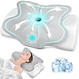 Fwiull Nackenkissen Kopfkissen, Anti Schnarch Kissen, Memory Foam Kissen Ergonomisches,...