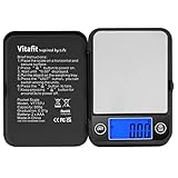 Vitafit 500g/0,01g Digitale Taschenwaage,Feinwaage,Digital Gramm Waage,Goldwaage Münzwaage mit...