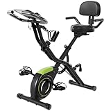 Devoko Heimtrainer Fahrrad Klappbar,4-in-1 Faltbarer Heimtrainer, X-Bike mit 16 Magnetischen...