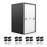 ECOFLOW Monokristallines Solarpanel 2x400W, Starres Solarpanel mit 8 Stück montagefüße,...