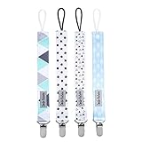 Dodo Schnuller-Clip für Babys, 4 Stück + Schnuller-Etui, Premium-Qualität, modernes Design,...