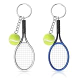 2pcs Tennis SchlüSselanhäNger, SchlüSselanhäNger Tennis Geschenke, Tennisball...