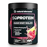 SoProtein Clear Whey Isolate – Raspberry Mojito Geschmack – 600g Proteinpulver – erfrischender...
