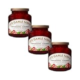 Den Gamle Fabrik Erdbeermarmelade mit feinen Stücken Dreierpack, 3x380g Gourmet Fruchtmarmelade