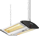 TROTEC Deckenheizstrahler Infrarot IR 2000 C – Heizleistung 1000 W / 2000 W – Terrasse,...