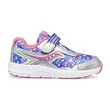 Saucony Ride 10 Jr (Kleinkind/kleines Kind), silber, rosa, 5.5 US Wide Toddler