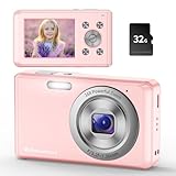 Digitalkamera,HD 1080P Fotokamera Kompaktkamera mit 32GB Karte, 48MP Fotoapparat 2,4 '' LCD 16X...