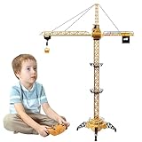 FORMIZON Ferngesteuerte Turmkran, 128 cm hohe 2,4 Hz Turmdrehkran, 6 Kanäle Tower Crane Elektrisch,...