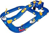 BIG - Waterplay Niagara - Wasserbahn blau, 130 x 90 x 22cm große Bahn, mit 3 Booten, Wasserflugzeug...
