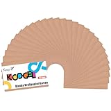 Koogel 102 Stück Blanko Kraftpapier Karten, 300g/m² Memory Wort Karten A6 Kraftpapier Karten...