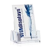 Taymar-VBC56-Prospekthalter-Visitenkartenhalter, Hochformat 1 Stück durchsichtig