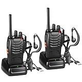 Walkie Talkies PMR446 Professionelle Funkgerät Set, 16 Kanäle Wiederaufladbares Walky Talky Set...