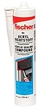 fischer Acryldichtstoff DA, geruchsarme Dichtmasse, elastoplastisches Maleracryl für Fugen im...