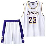 Mupopy Kleine Jungen 2er-Set Basketball Trainings Jersey and Pants, Basketball Kleidung Kinder,...