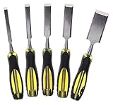 KEuLen Stechbeitel Set für Holz, Schnitzwerkzeug Set, Robustes Meißel-Set aus Chrom-Vanadium-Stahl