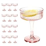 Technohom 12-teiliges abnehmbares Martini-Gläser-Set, bruchsicher und tragbar, durchscheinend mit...