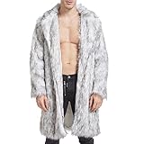 2024 AI - Long Winter Kragen Kunst-Jacke -Fur 'warm Mäntel -Daunen-Jacke für Herren Mäntel &...