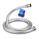 GRIFEMA Duschschlauch 1,5m – Flexibler Glatter PVC Brauseschlauch 150cm, Anti-Knick & Leckfrei,...
