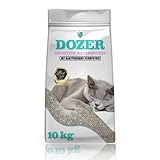 10kg Dozer Katzenstreu Sensitive mit Babypuderduft Klumpstreu Premium 13L | Katzenstreu mit...