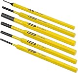 STANLEY Splinttreiber-Set 6-teilig (pulverlackiert, gehärtet, 1.5 mm / 3 mm / 4 mm / 5 mm / 6 mm /...