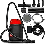 LEHMANN Poolsauger 4-in-1 mit Saugdüsen-Set, 1400 W, 30 L, Teichsauger Schlammsauger, Nass Trocken...