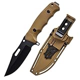 Syagot Full Tang Scharfes rutschfeste EDC Einhandmesser Survival Messer Bushcraft Messer für...