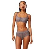 Triumph Damen Body Make-Up Illusion Lace Balconette Bra, Pigeon Grey, 85C
