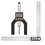 Neoteck Winkelmesser digital Edelstahl 200mm + digitaler tiefenmesser 80mm Messwerkzeug Set für...